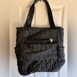 Black puff bag